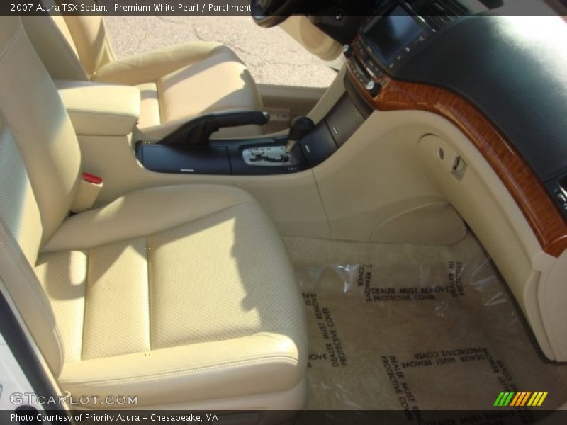 Premium White Pearl / Parchment 2007 Acura TSX Sedan