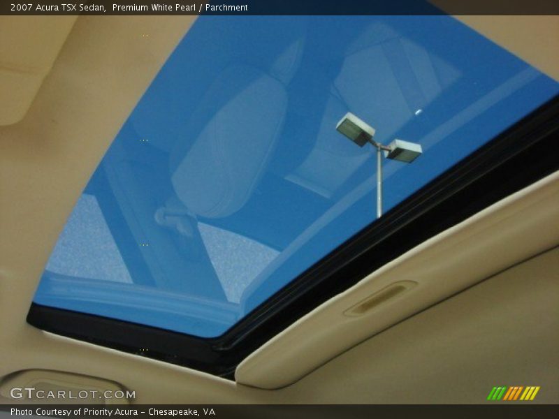 Premium White Pearl / Parchment 2007 Acura TSX Sedan