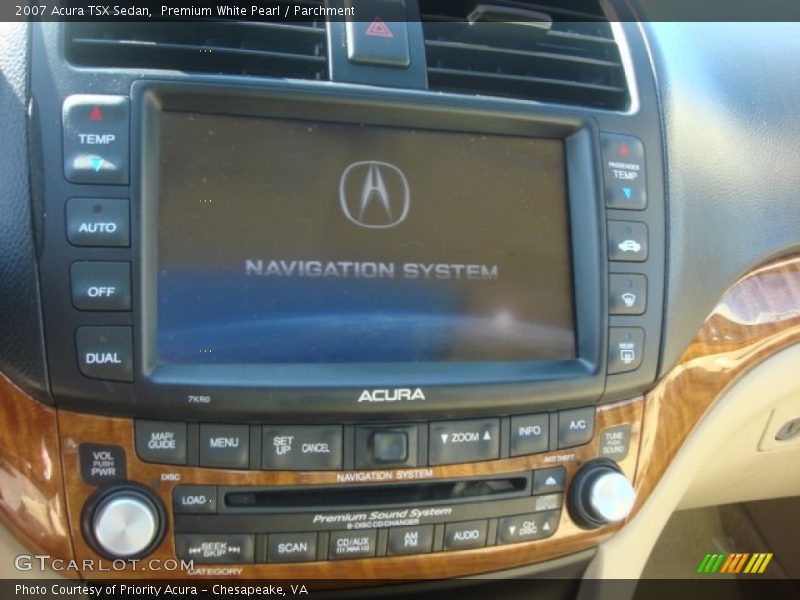 Premium White Pearl / Parchment 2007 Acura TSX Sedan