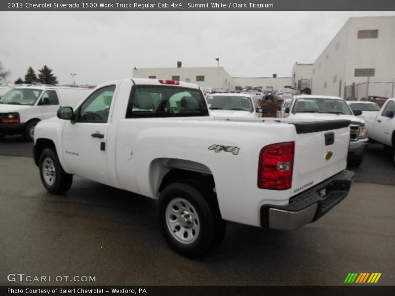 Summit White / Dark Titanium 2013 Chevrolet Silverado 1500 Work Truck Regular Cab 4x4