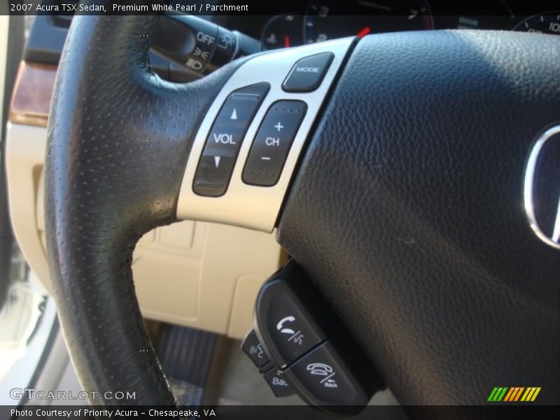 Premium White Pearl / Parchment 2007 Acura TSX Sedan