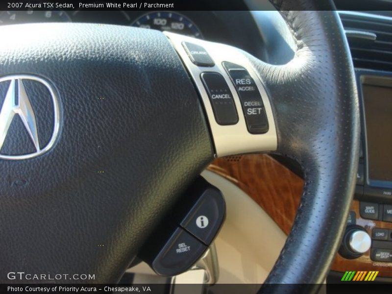 Premium White Pearl / Parchment 2007 Acura TSX Sedan