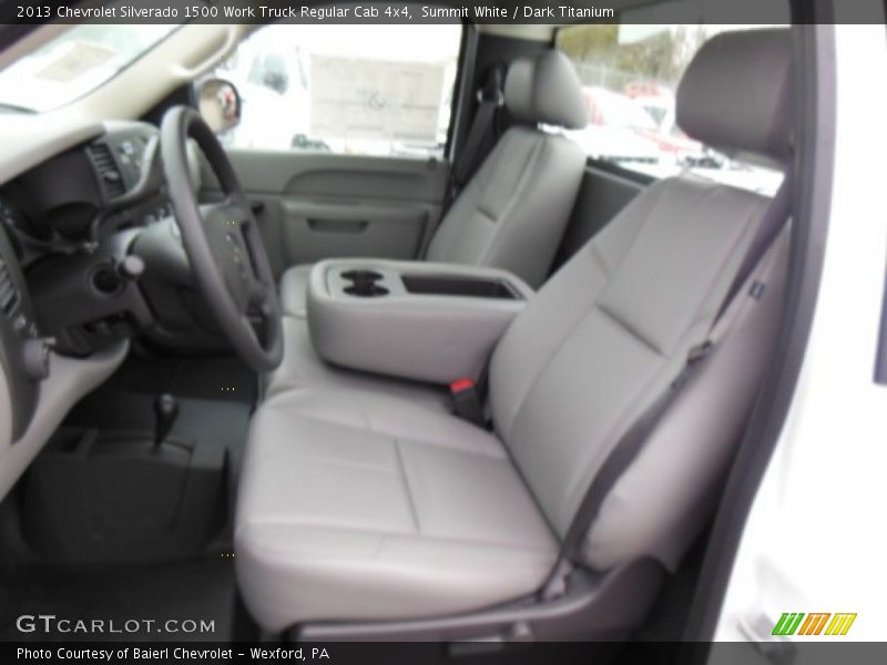 Summit White / Dark Titanium 2013 Chevrolet Silverado 1500 Work Truck Regular Cab 4x4
