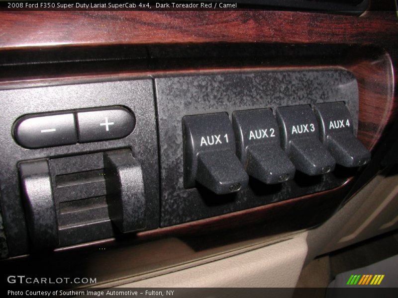 Dark Toreador Red / Camel 2008 Ford F350 Super Duty Lariat SuperCab 4x4