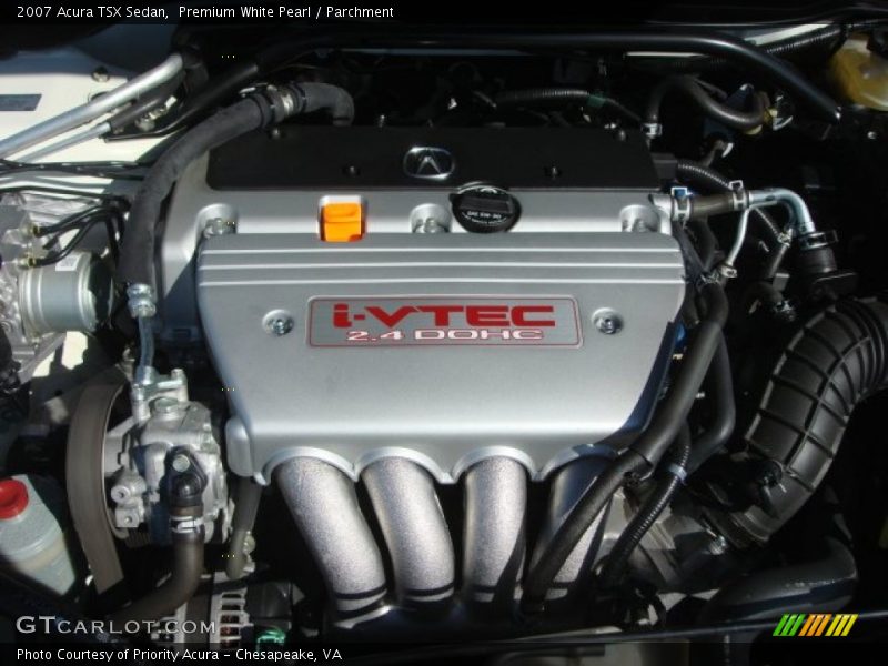 Premium White Pearl / Parchment 2007 Acura TSX Sedan