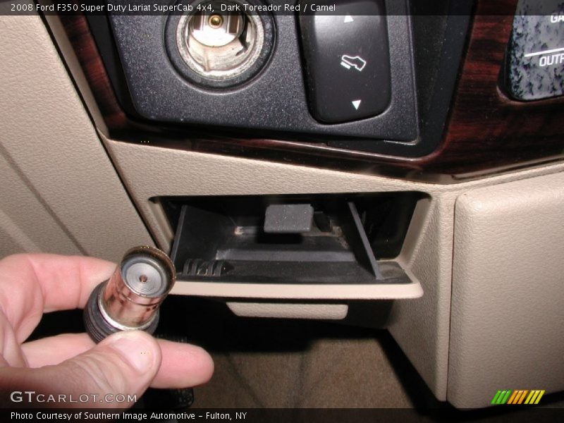 Dark Toreador Red / Camel 2008 Ford F350 Super Duty Lariat SuperCab 4x4