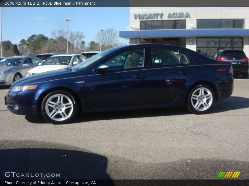 Royal Blue Pearl / Parchment 2008 Acura TL 3.2