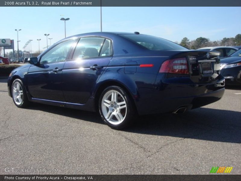 Royal Blue Pearl / Parchment 2008 Acura TL 3.2