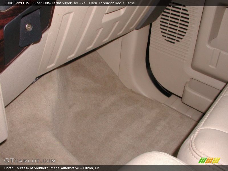 Dark Toreador Red / Camel 2008 Ford F350 Super Duty Lariat SuperCab 4x4