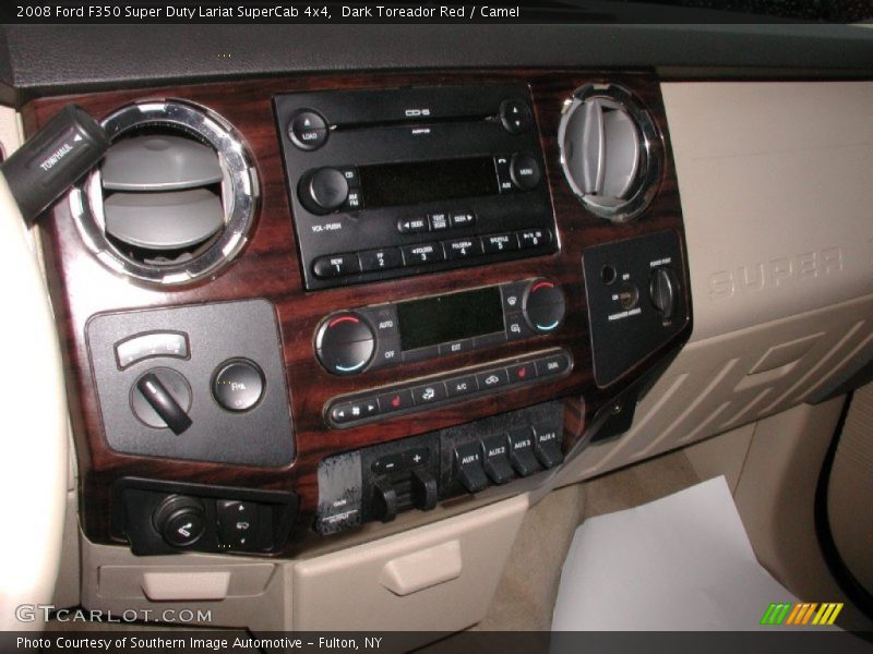 Dark Toreador Red / Camel 2008 Ford F350 Super Duty Lariat SuperCab 4x4