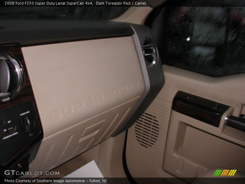 Dark Toreador Red / Camel 2008 Ford F350 Super Duty Lariat SuperCab 4x4
