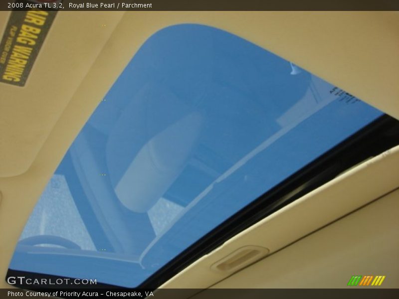 Royal Blue Pearl / Parchment 2008 Acura TL 3.2