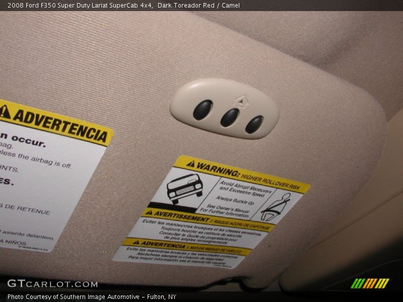 Dark Toreador Red / Camel 2008 Ford F350 Super Duty Lariat SuperCab 4x4