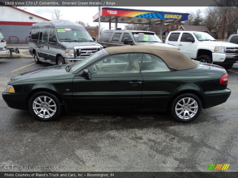 Emerald Green Metallic / Beige 1999 Volvo C70 LT Convertible