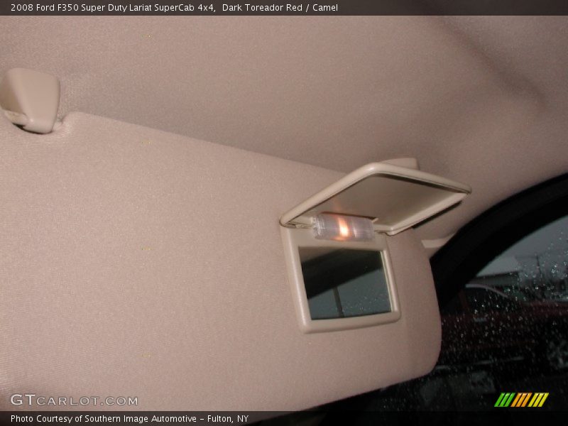 Dark Toreador Red / Camel 2008 Ford F350 Super Duty Lariat SuperCab 4x4