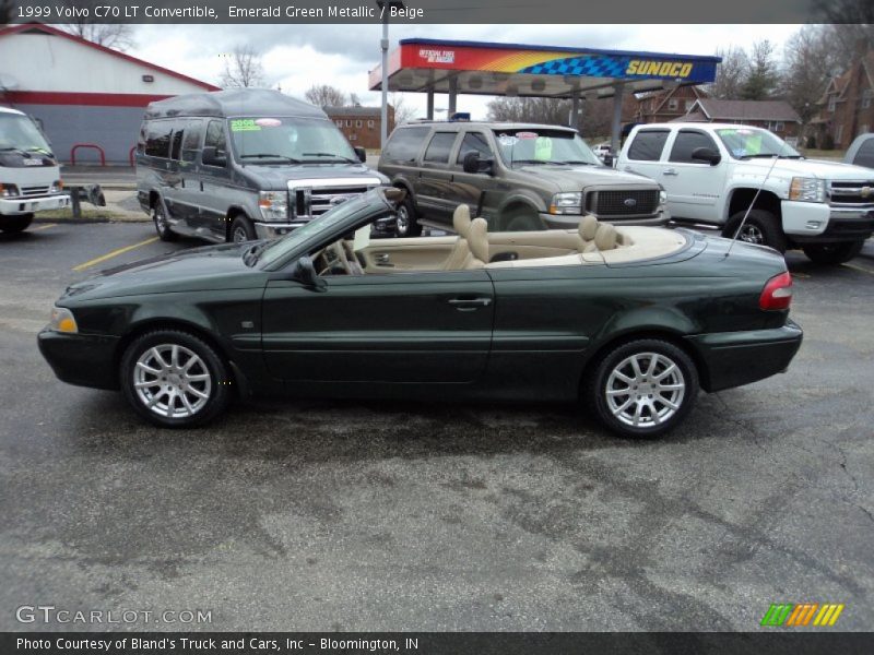 Emerald Green Metallic / Beige 1999 Volvo C70 LT Convertible