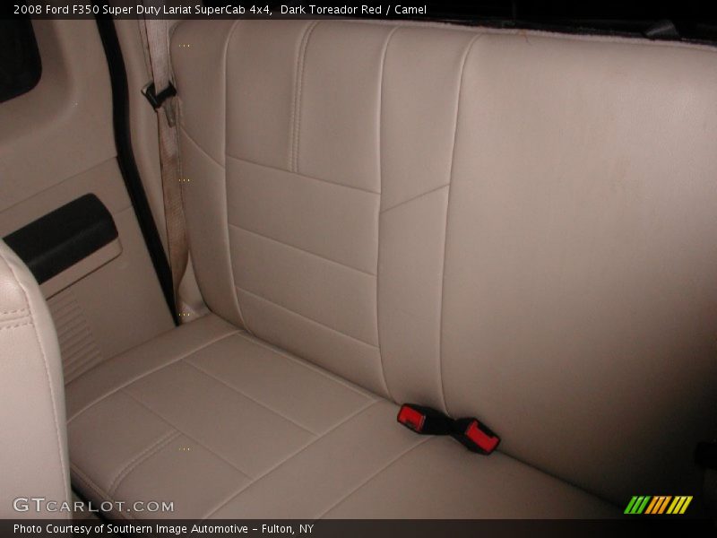 Dark Toreador Red / Camel 2008 Ford F350 Super Duty Lariat SuperCab 4x4