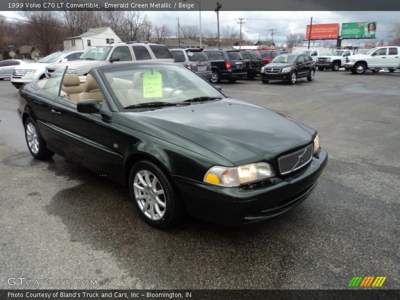 Emerald Green Metallic / Beige 1999 Volvo C70 LT Convertible