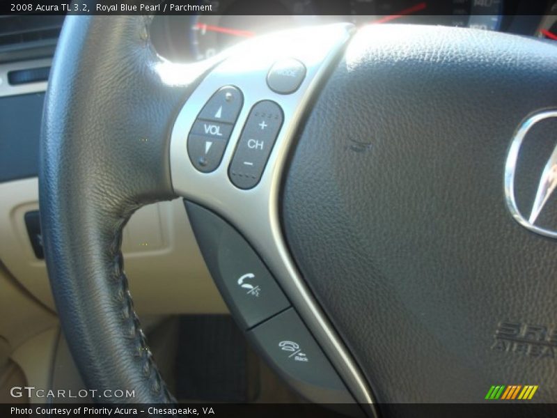 Royal Blue Pearl / Parchment 2008 Acura TL 3.2