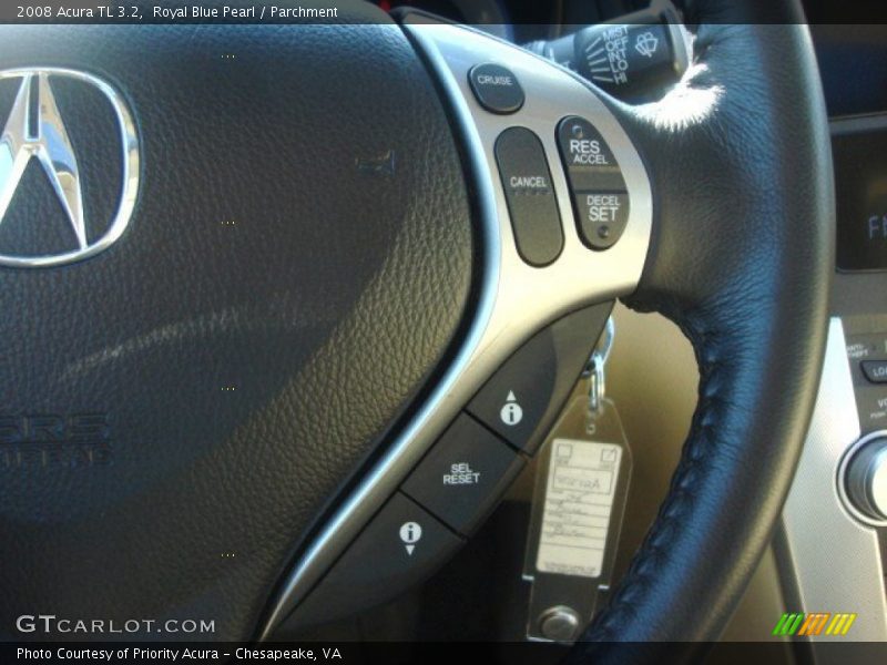 Royal Blue Pearl / Parchment 2008 Acura TL 3.2