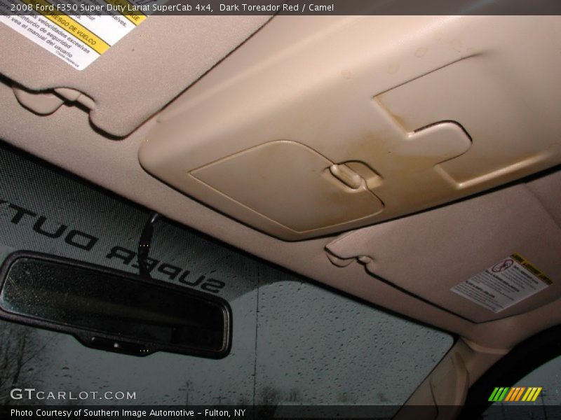Dark Toreador Red / Camel 2008 Ford F350 Super Duty Lariat SuperCab 4x4