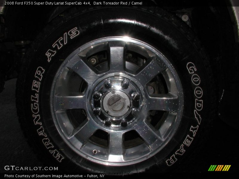 Dark Toreador Red / Camel 2008 Ford F350 Super Duty Lariat SuperCab 4x4