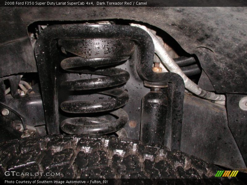 Dark Toreador Red / Camel 2008 Ford F350 Super Duty Lariat SuperCab 4x4