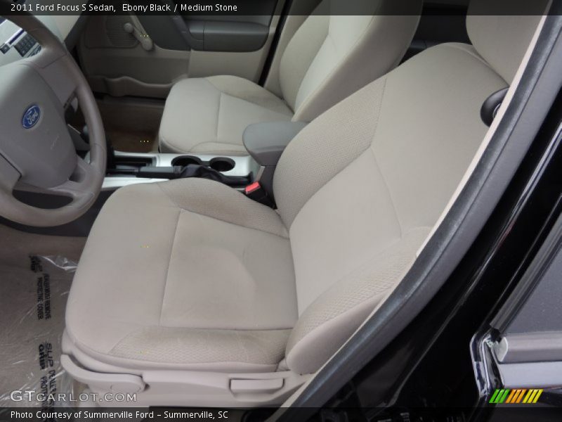 Ebony Black / Medium Stone 2011 Ford Focus S Sedan