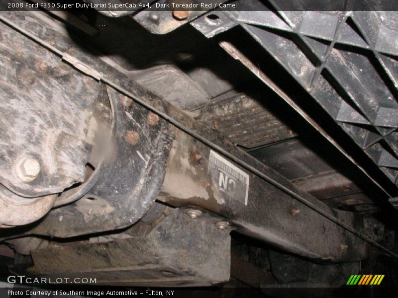 Dark Toreador Red / Camel 2008 Ford F350 Super Duty Lariat SuperCab 4x4