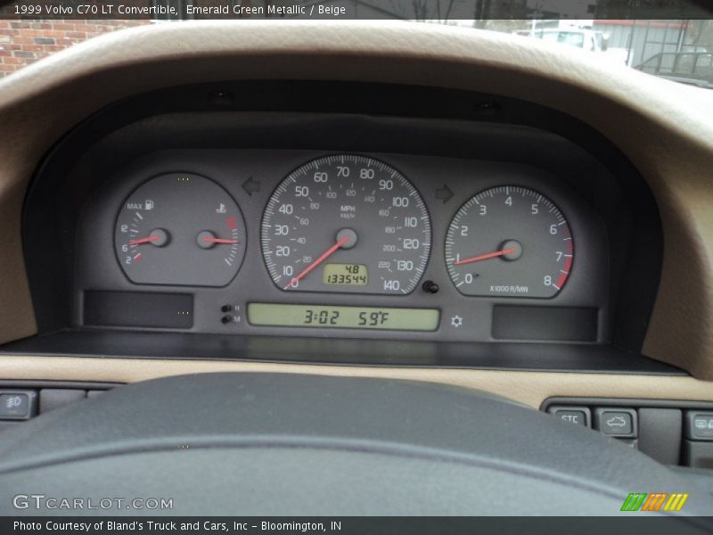 Emerald Green Metallic / Beige 1999 Volvo C70 LT Convertible
