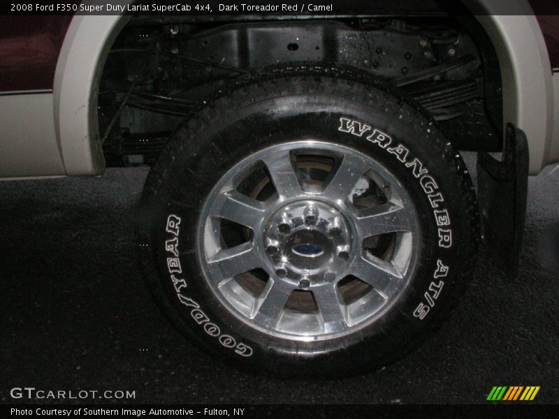 Dark Toreador Red / Camel 2008 Ford F350 Super Duty Lariat SuperCab 4x4