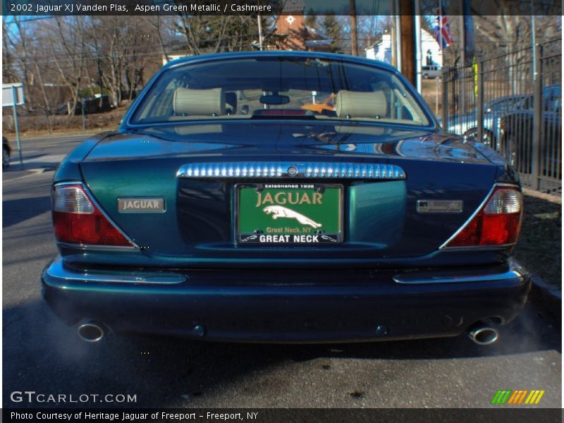 Aspen Green Metallic / Cashmere 2002 Jaguar XJ Vanden Plas
