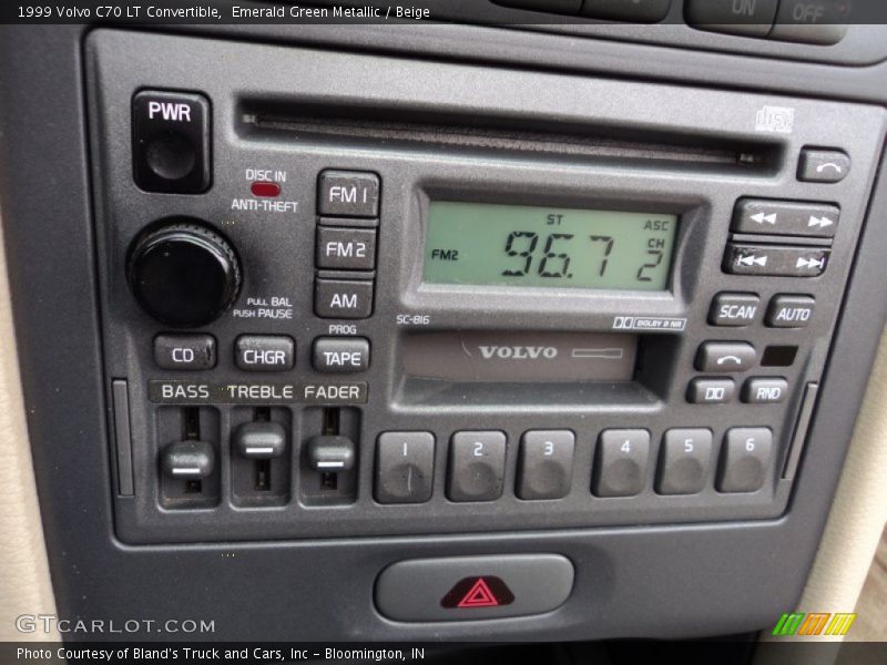 Emerald Green Metallic / Beige 1999 Volvo C70 LT Convertible