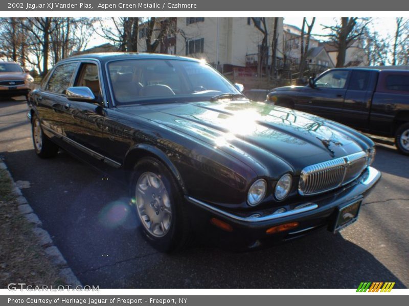 Aspen Green Metallic / Cashmere 2002 Jaguar XJ Vanden Plas