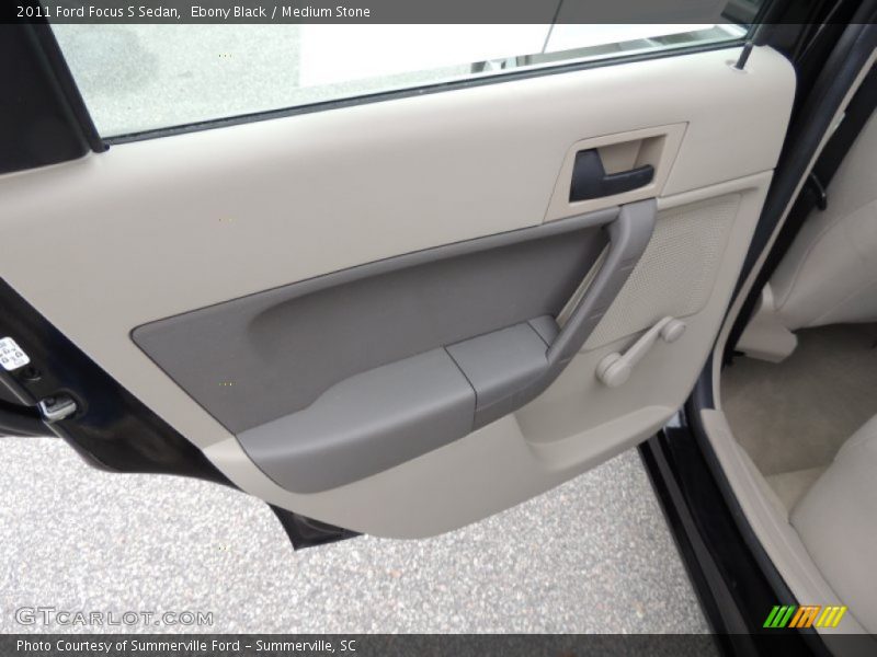 Ebony Black / Medium Stone 2011 Ford Focus S Sedan