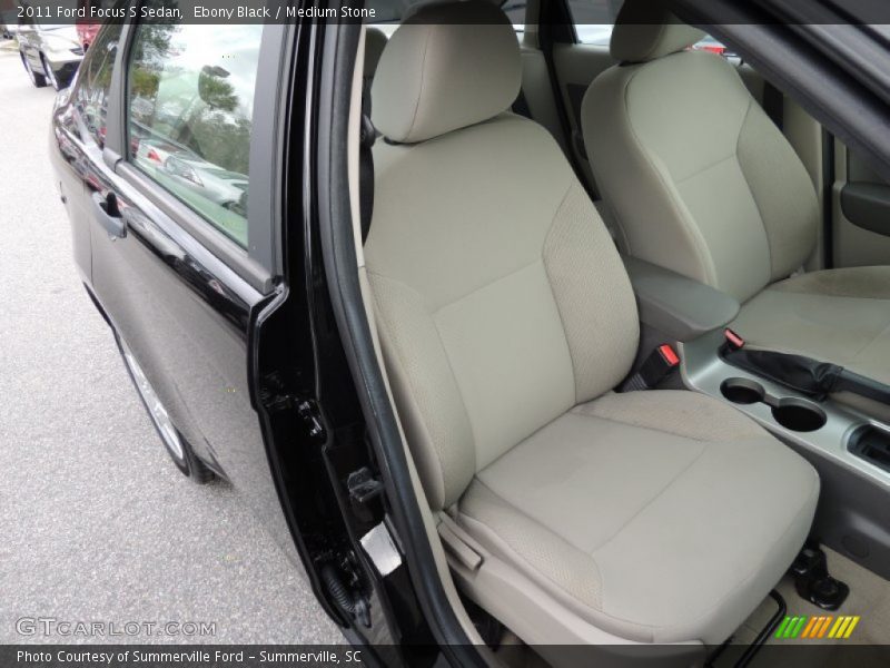 Ebony Black / Medium Stone 2011 Ford Focus S Sedan