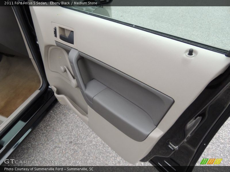 Ebony Black / Medium Stone 2011 Ford Focus S Sedan