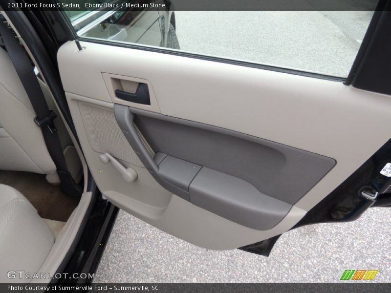 Ebony Black / Medium Stone 2011 Ford Focus S Sedan