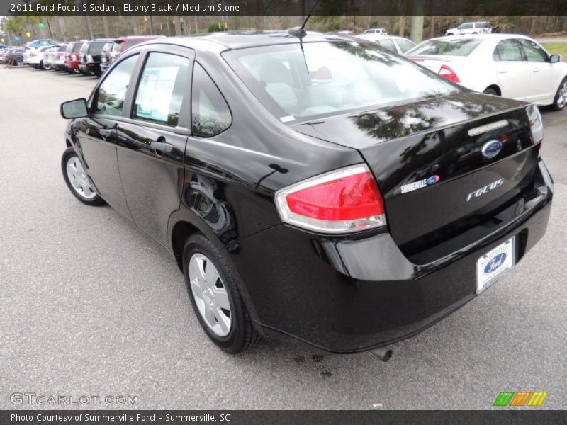Ebony Black / Medium Stone 2011 Ford Focus S Sedan