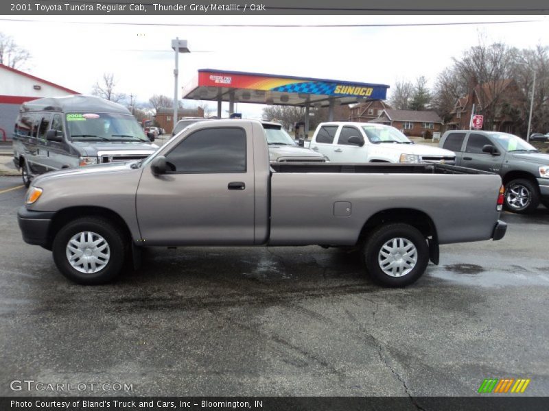 Thunder Gray Metallic / Oak 2001 Toyota Tundra Regular Cab