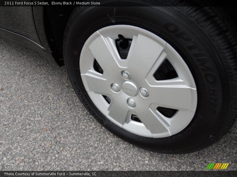 Ebony Black / Medium Stone 2011 Ford Focus S Sedan