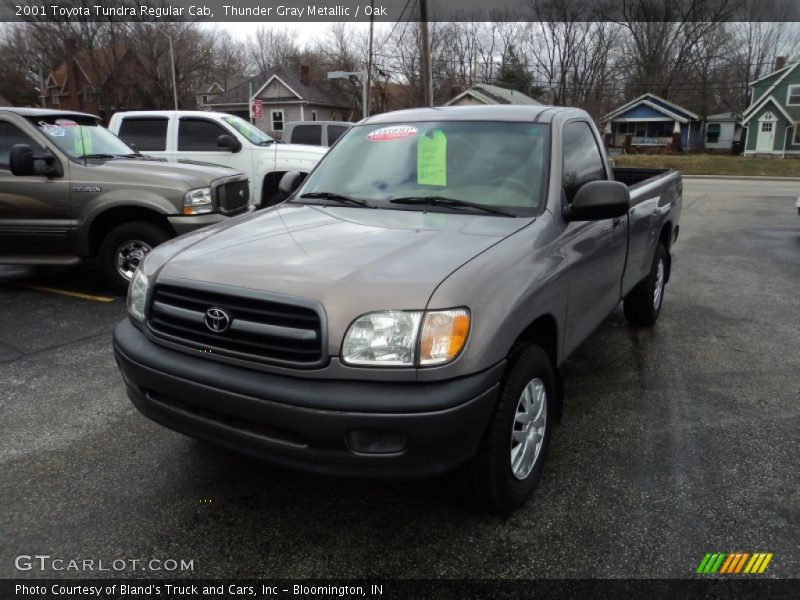 Thunder Gray Metallic / Oak 2001 Toyota Tundra Regular Cab