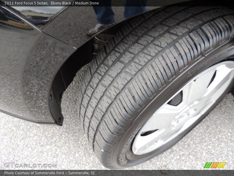 Ebony Black / Medium Stone 2011 Ford Focus S Sedan