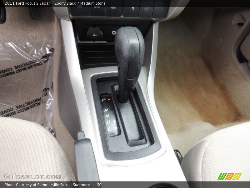 Ebony Black / Medium Stone 2011 Ford Focus S Sedan