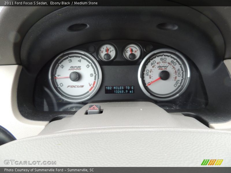 Ebony Black / Medium Stone 2011 Ford Focus S Sedan