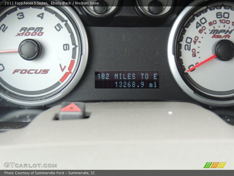 Ebony Black / Medium Stone 2011 Ford Focus S Sedan