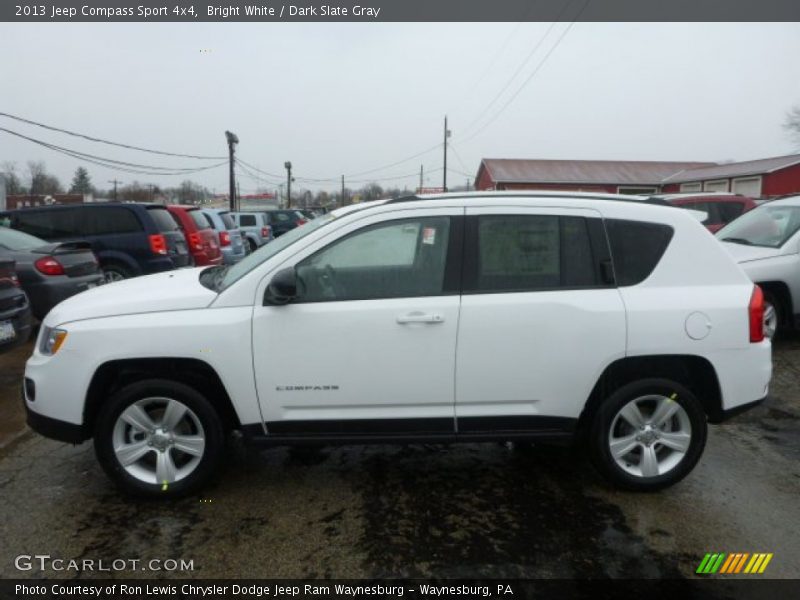 Bright White / Dark Slate Gray 2013 Jeep Compass Sport 4x4