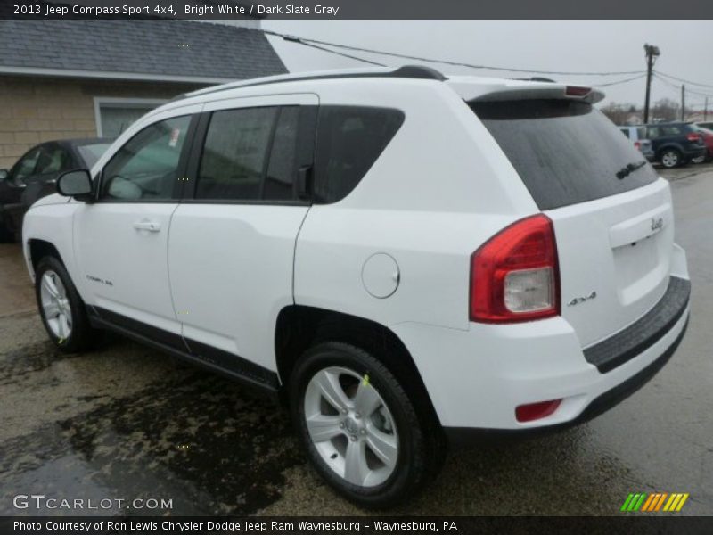 Bright White / Dark Slate Gray 2013 Jeep Compass Sport 4x4