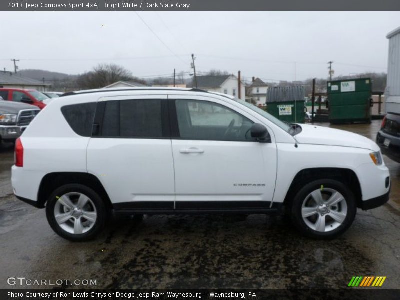Bright White / Dark Slate Gray 2013 Jeep Compass Sport 4x4