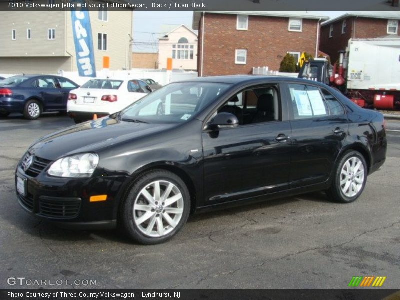 Black / Titan Black 2010 Volkswagen Jetta Wolfsburg Edition Sedan